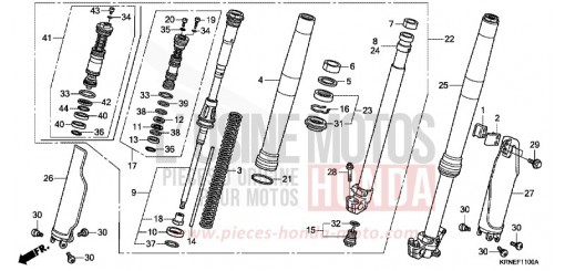 FRONT FORK CRF250RD de 2013